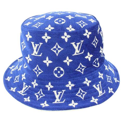 lv blue bucket hat|louie vuitton bucket hat.